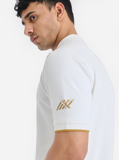 KKR White Travel Polo - Cricket Uniforms