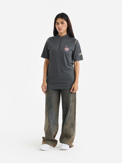 KKR Travel Polo Grey - Cricket Uniforms