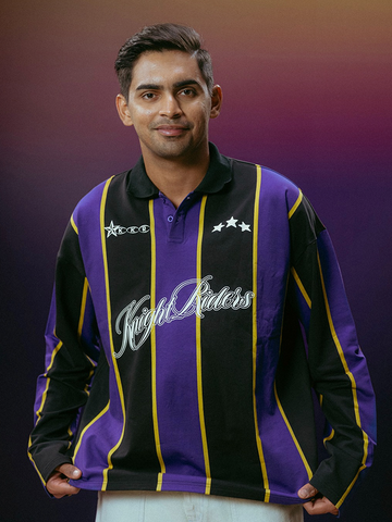 KKR Vertical Striped Rugby Polo
