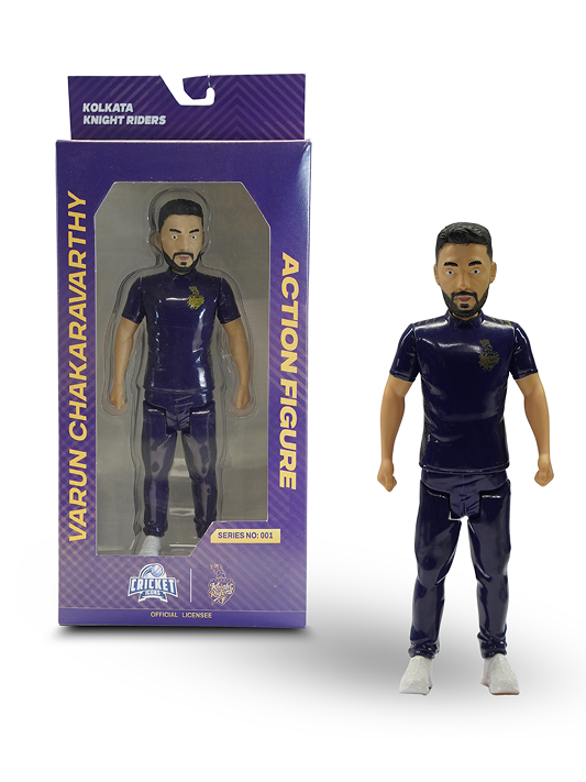 KKR Action Figures Varun Chakaravarthy 7-Inch Premium Display Figure with 360° Rotatable Head